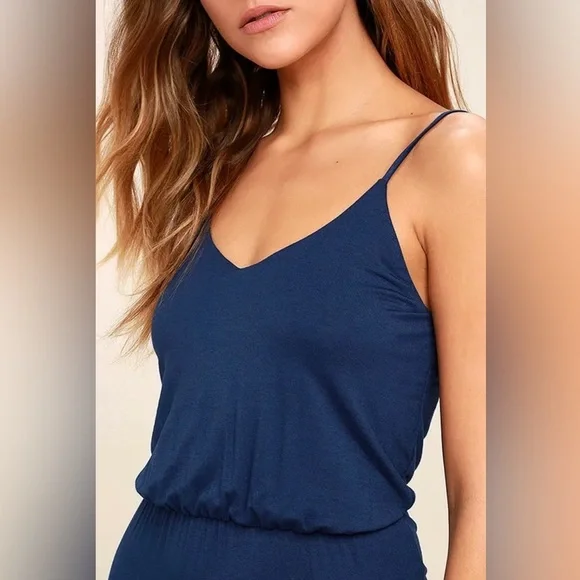 Watch the Sunset Navy Blue Maxi Dress size XS - hemmed - Picture 5 of 6